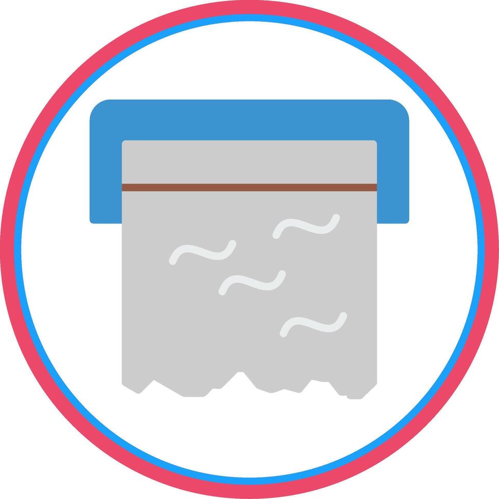 Foil Flat Circle Icon vector