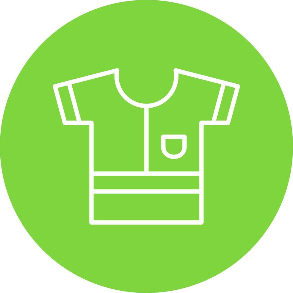 Shirt Multi Color Circle Icon vector