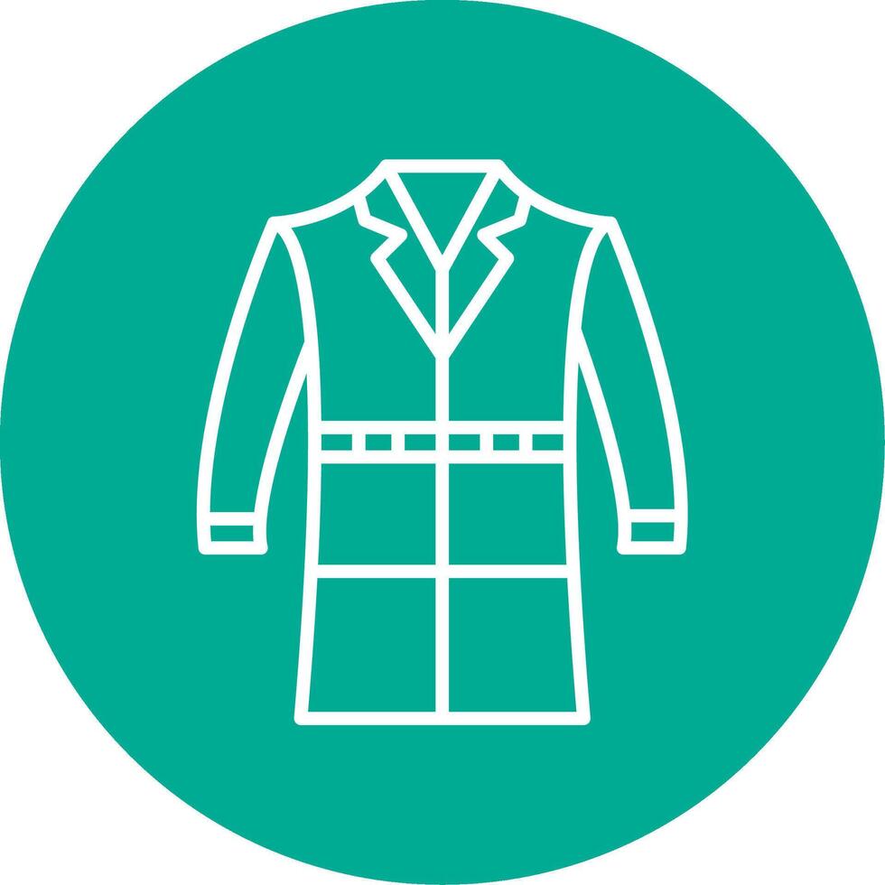 Coat Multi Color Circle Icon vector