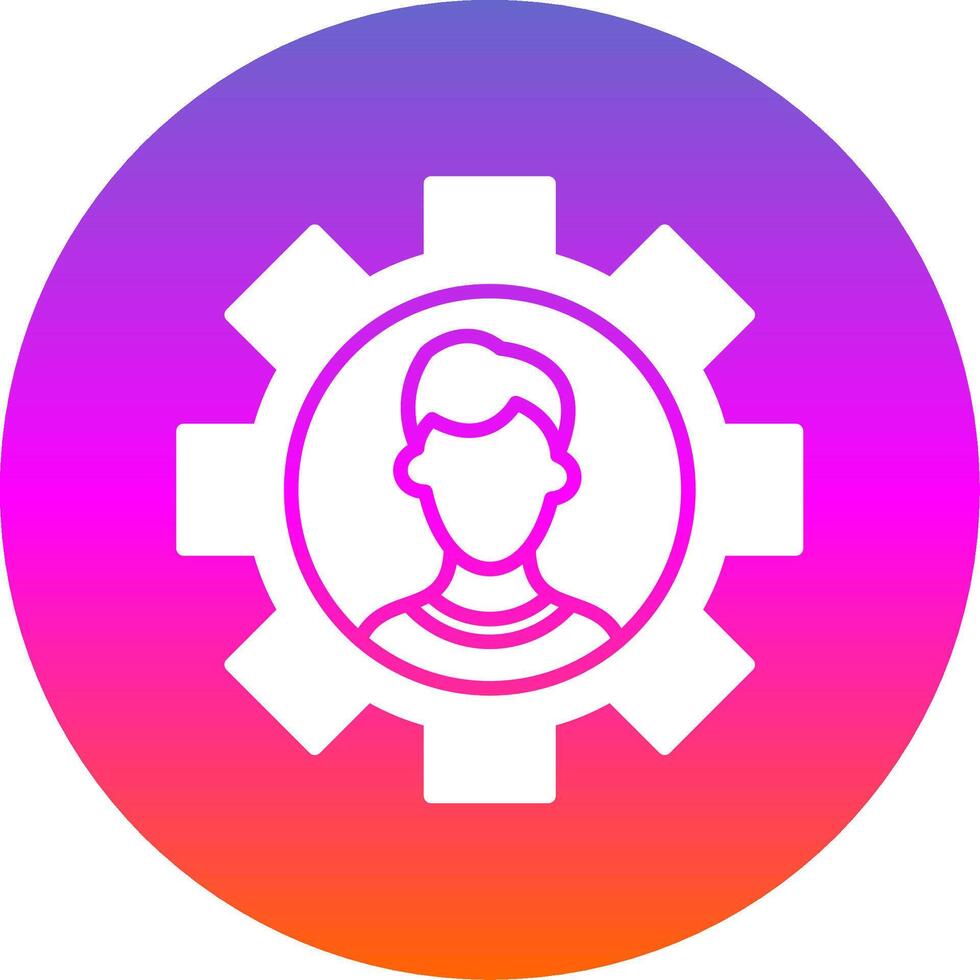 Coal Mining Glyph Gradient Circle Icon Design vector
