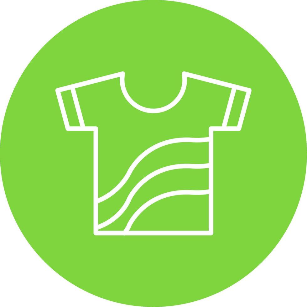 Shirt Multi Color Circle Icon vector