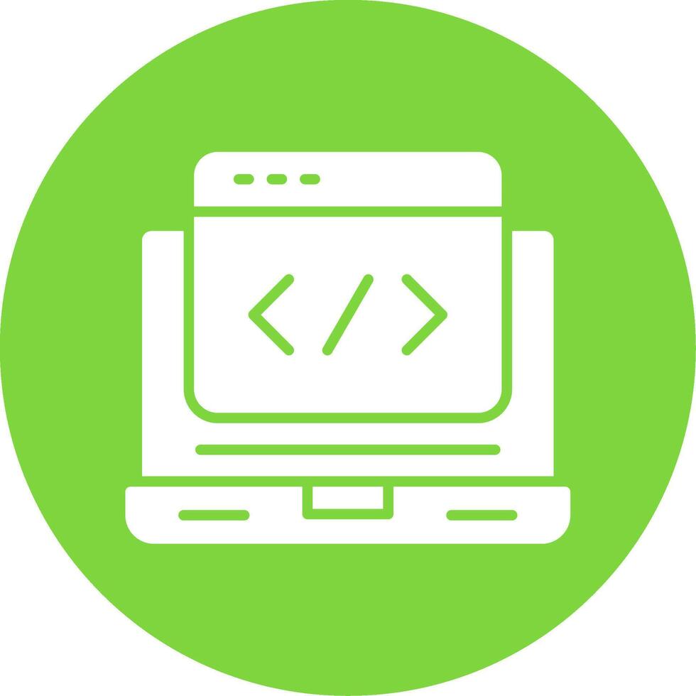 Web Development Multi Color Circle Icon vector