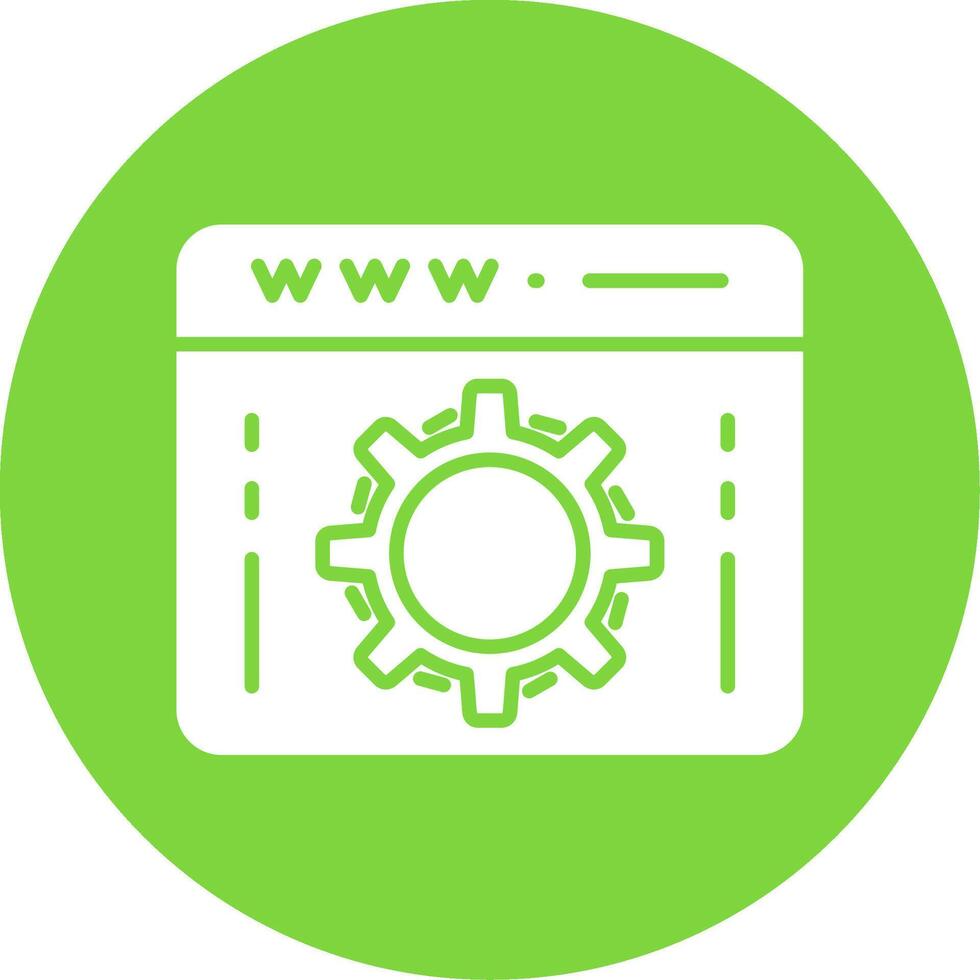 Web Optimization Multi Color Circle Icon vector