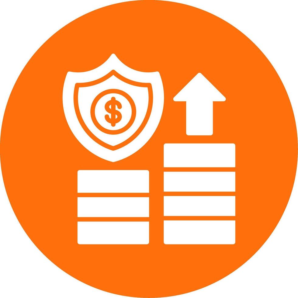Insurance Multi Color Circle Icon vector