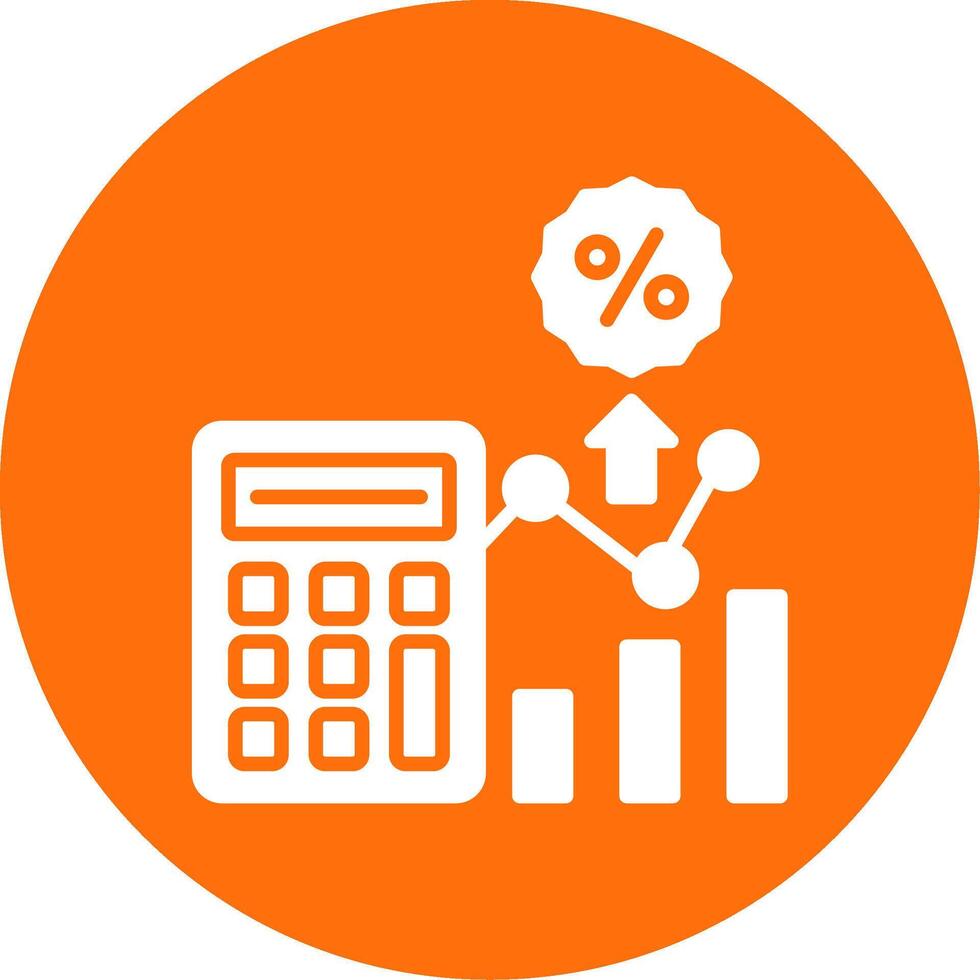 Calculator Multi Color Circle Icon vector