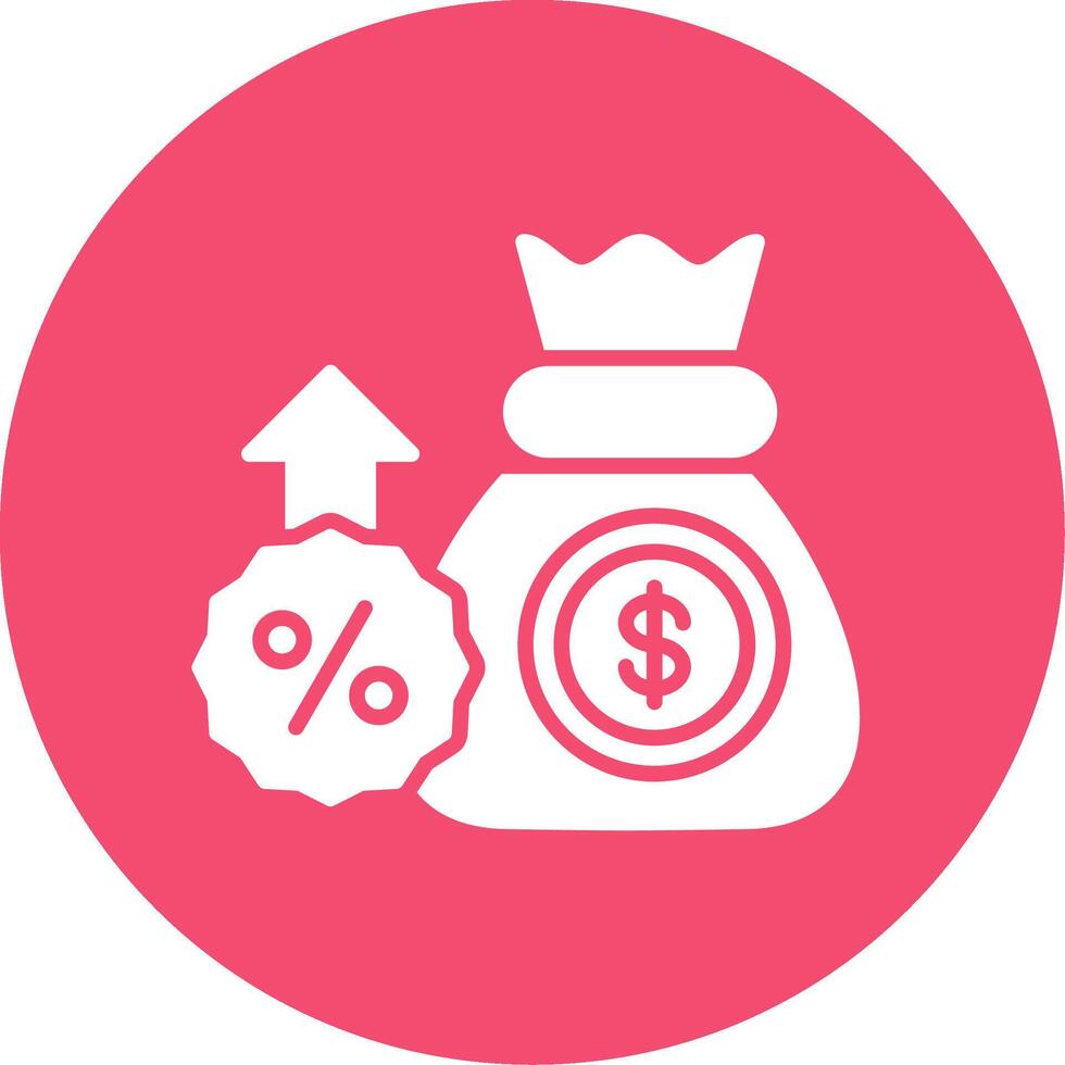 Profits Multi Color Circle Icon vector
