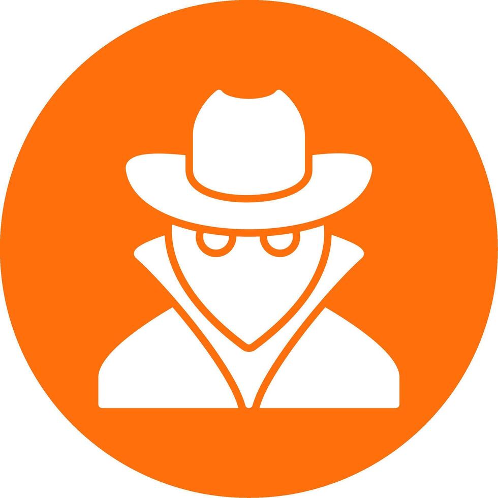 Spy Multi Color Circle Icon vector