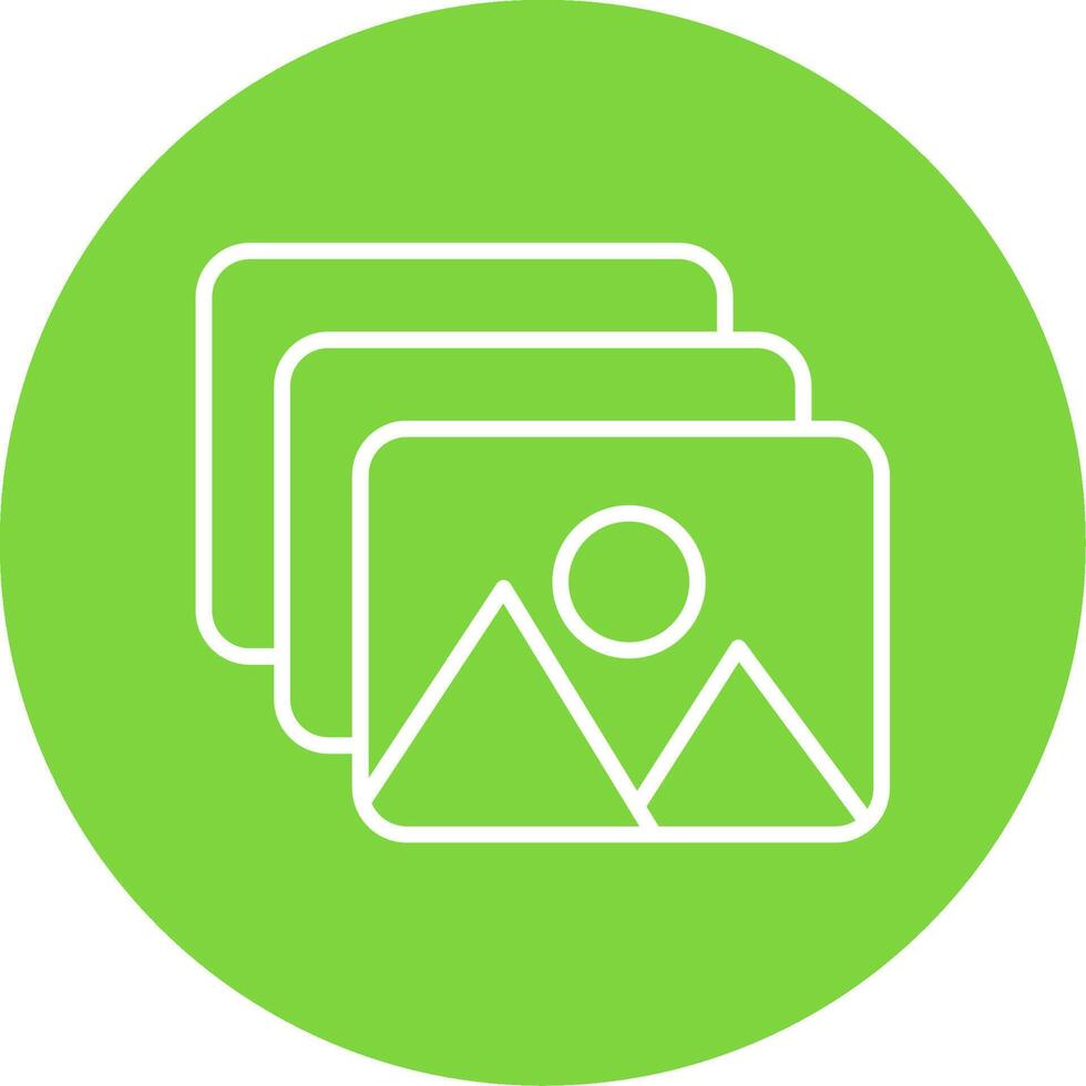 Gallery Multi Color Circle Icon vector