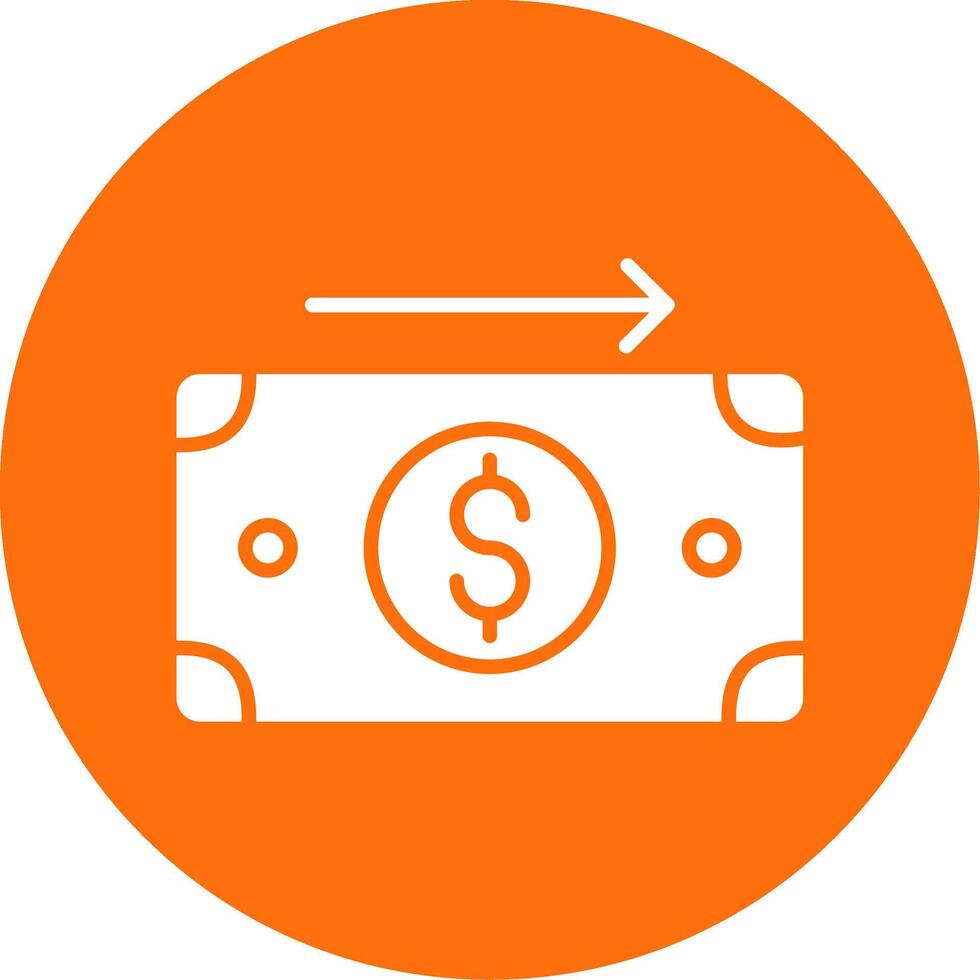 Send Money Multi Color Circle Icon vector