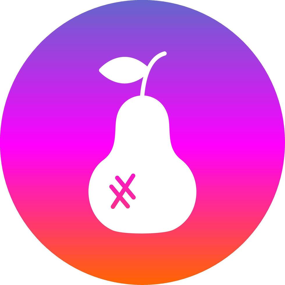 Pears Glyph Gradient Circle Icon Design vector