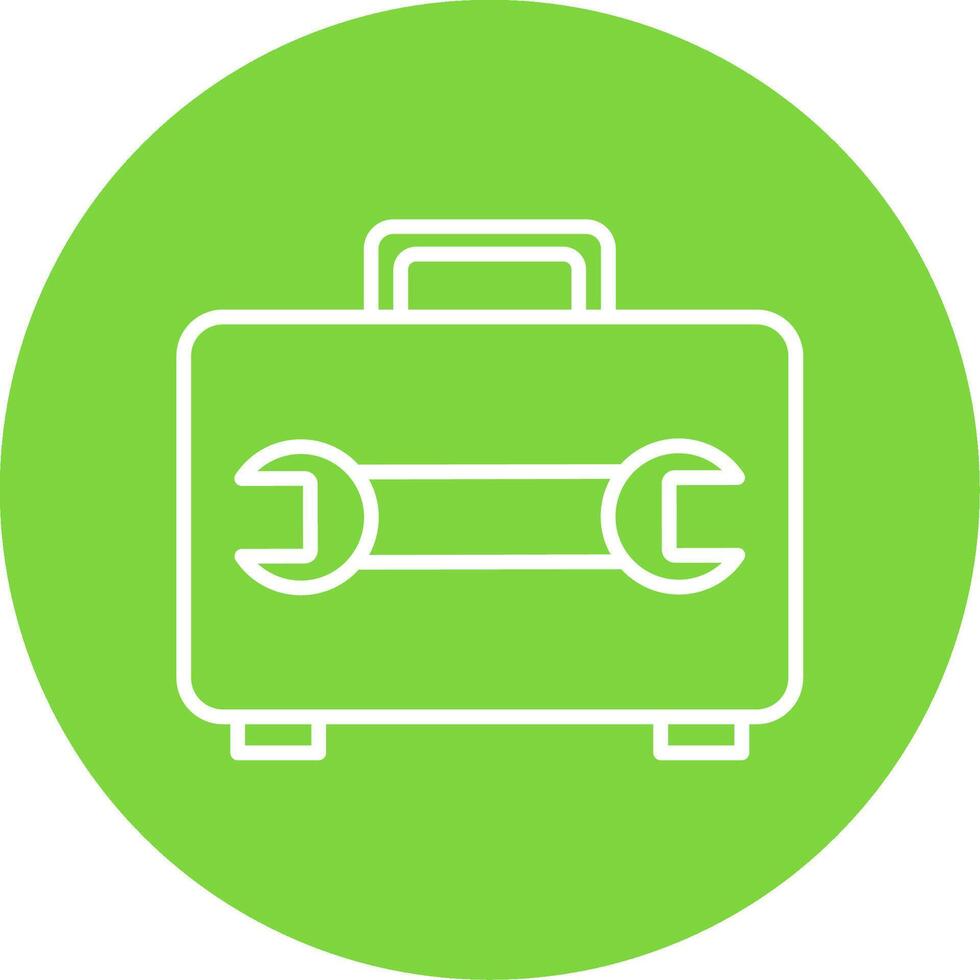 Toolbox Multi Color Circle Icon vector