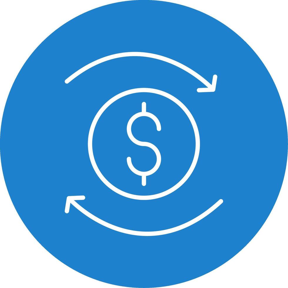 Circulation Multi Color Circle Icon vector