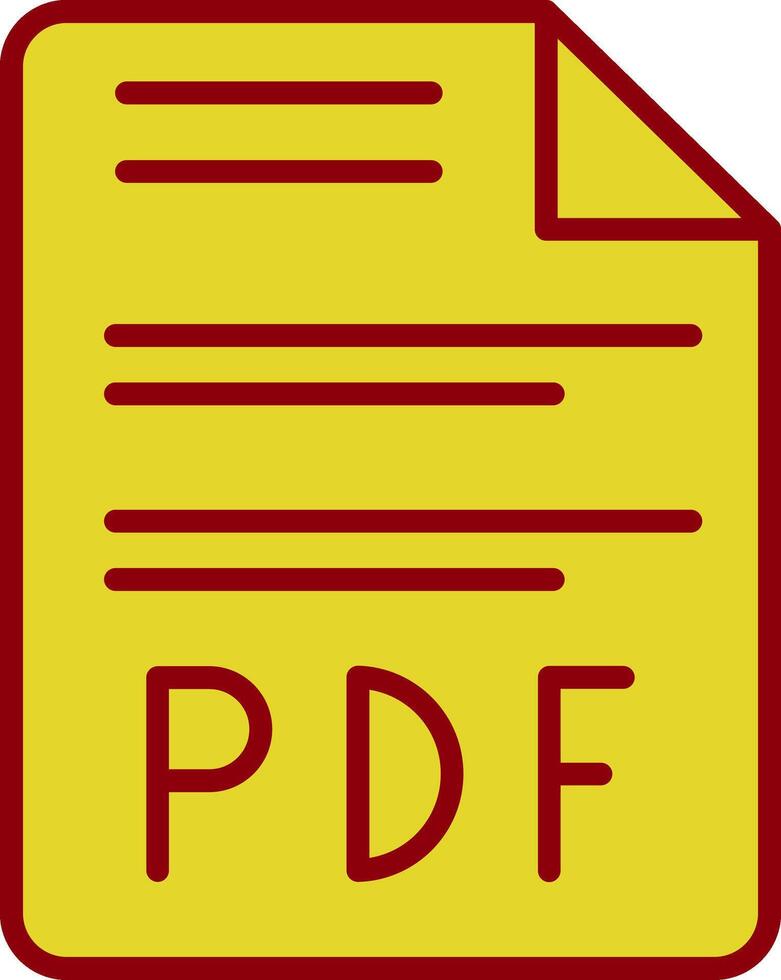 Pdf Vintage Icon Design vector