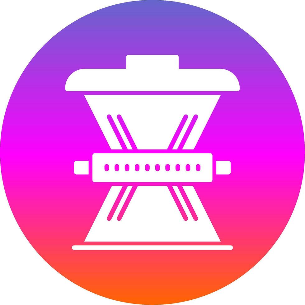 Waste Reduction Glyph Gradient Circle Icon Design vector