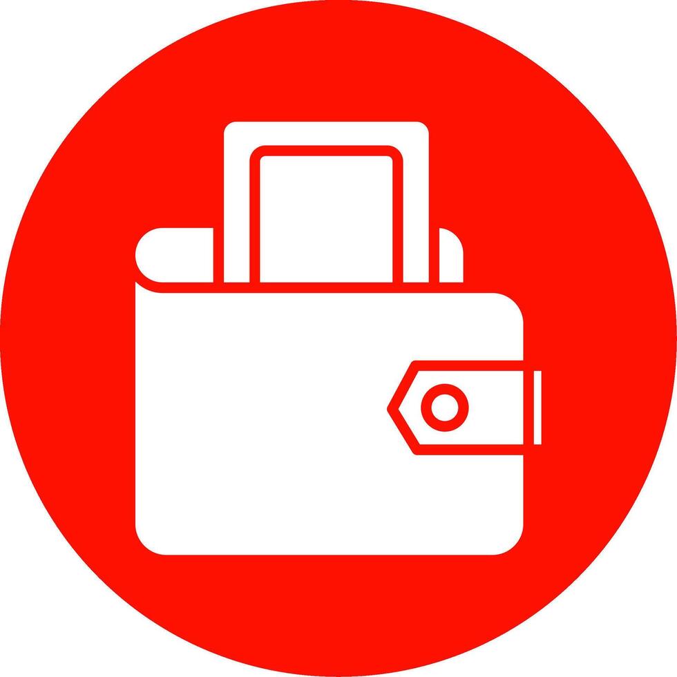 Digital Wallet Multi Color Circle Icon vector