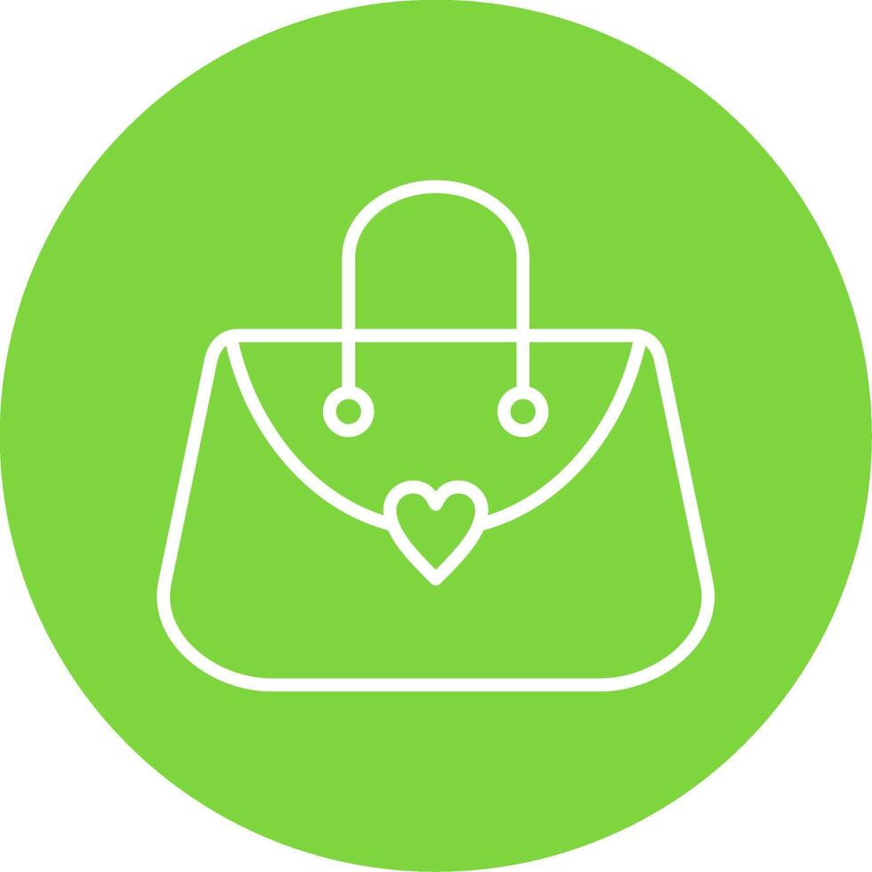 Purse Multi Color Circle Icon vector