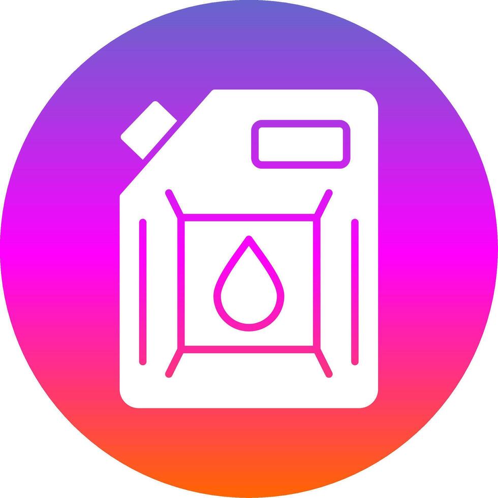 Biodiesel Engine Glyph Gradient Circle Icon Design vector