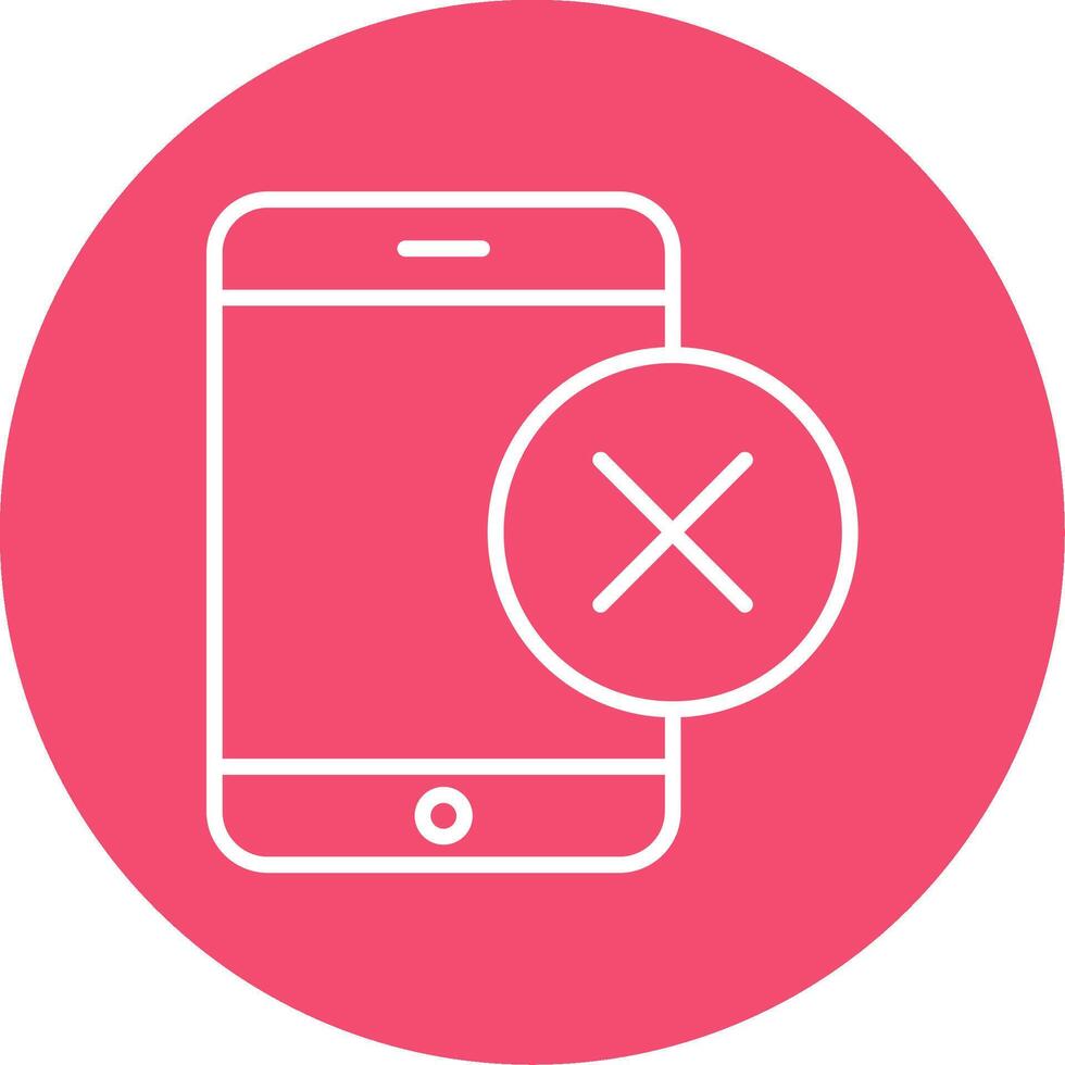 Smartphone Multi Color Circle Icon vector