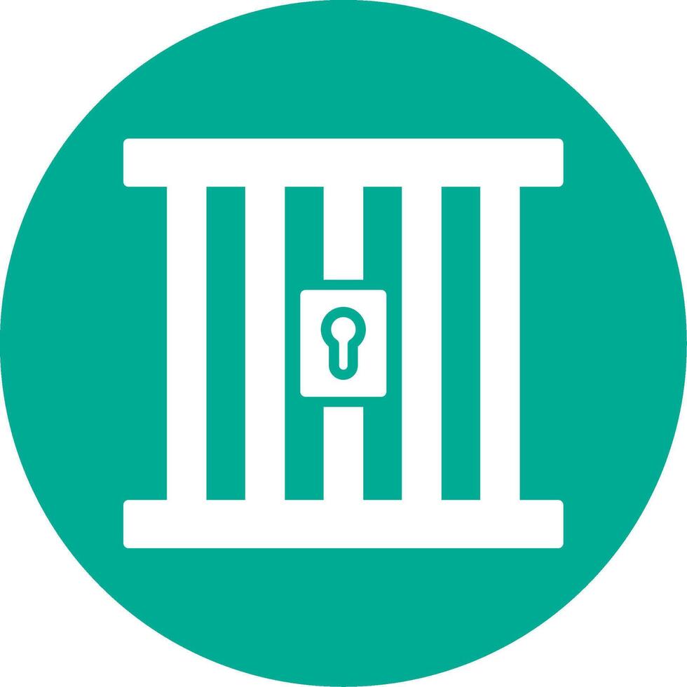 Prison Multi Color Circle Icon vector