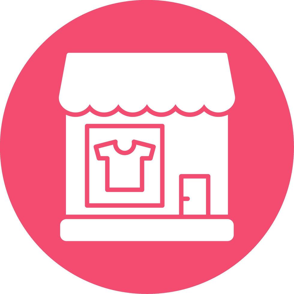 Clothing Shop Multi Color Circle Icon vector