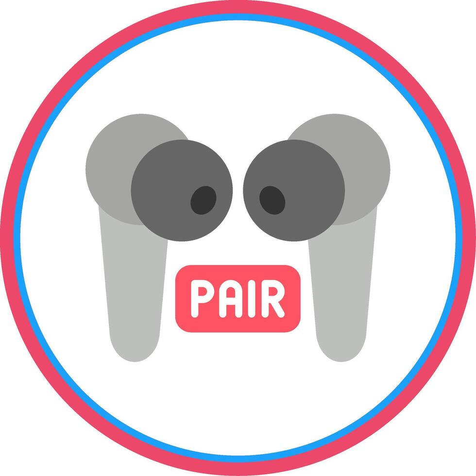 Pairing Flat Circle Icon vector
