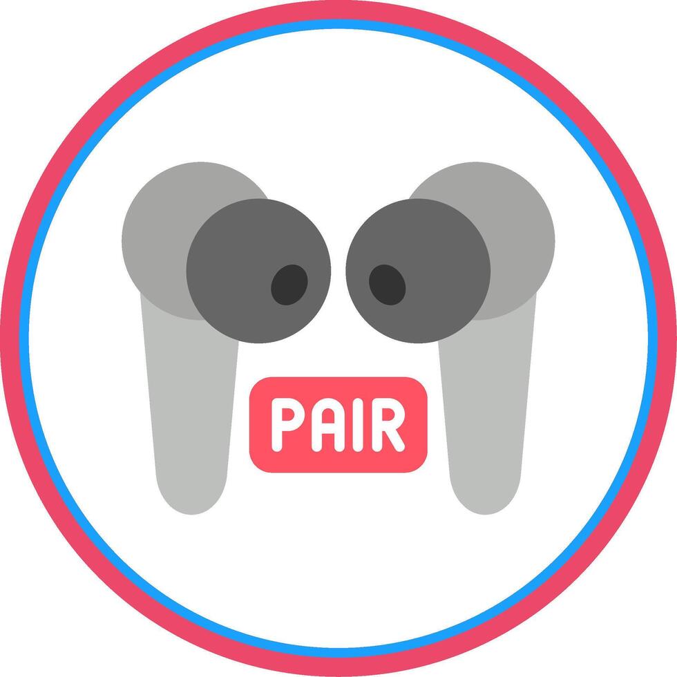 Pairing Flat Circle Icon vector