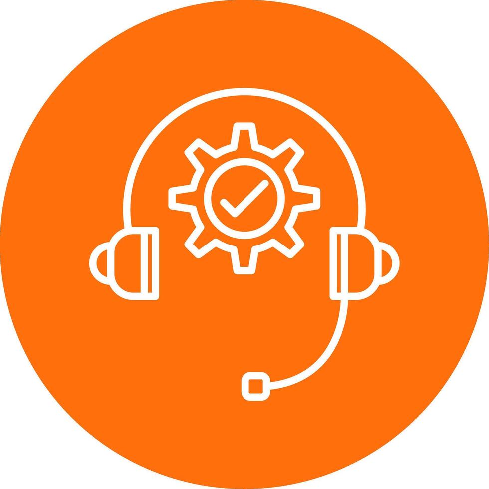 Technical Support Multi Color Circle Icon vector