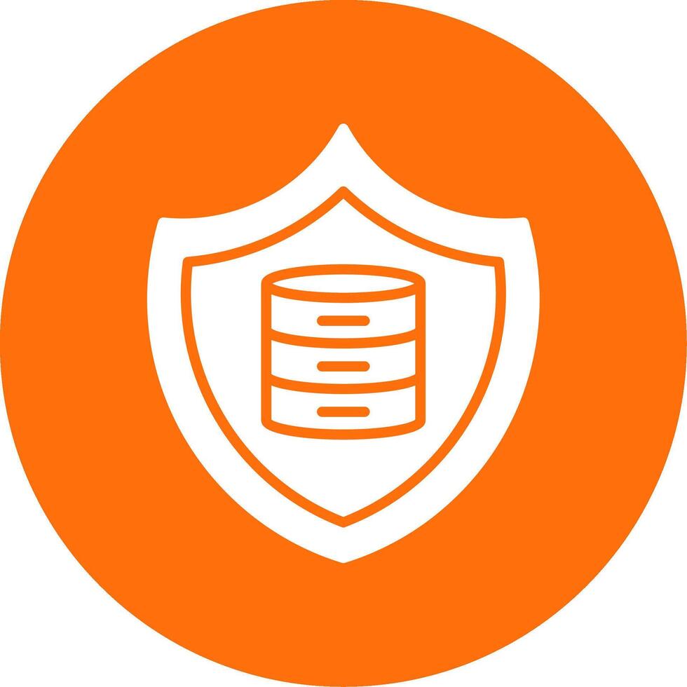 Secure Data Multi Color Circle Icon vector