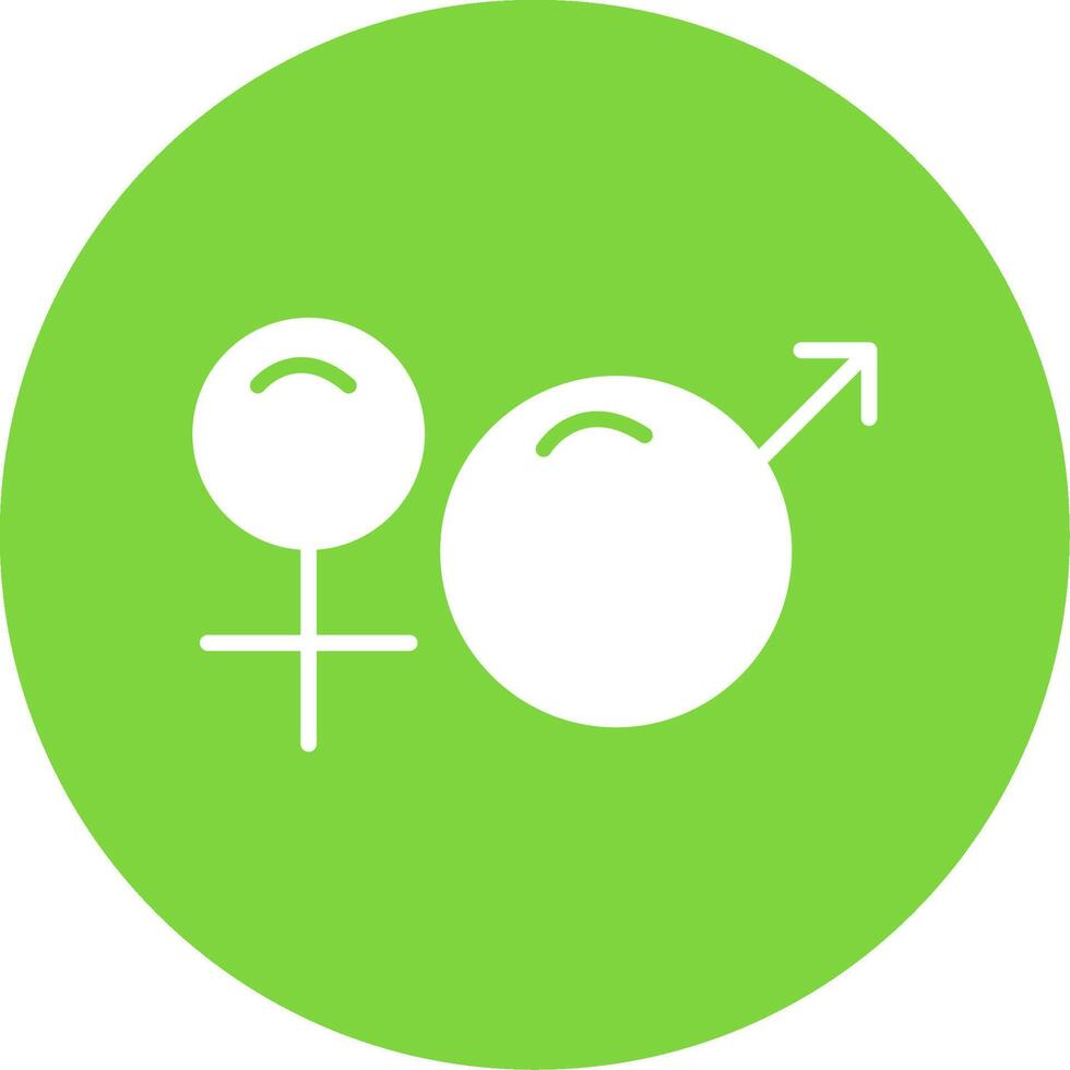 Gender Sign Multi Color Circle Icon vector