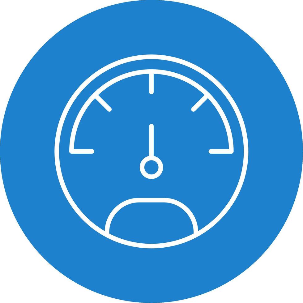 Speedo Meter Multi Color Circle Icon vector