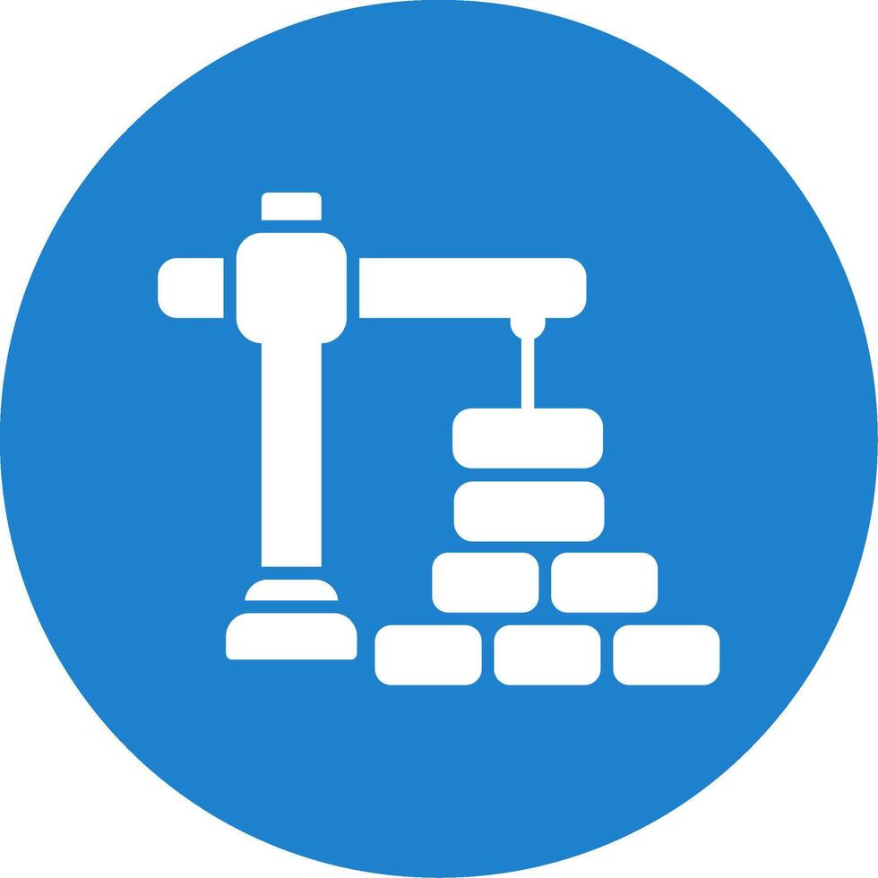 Construction Multi Color Circle Icon vector