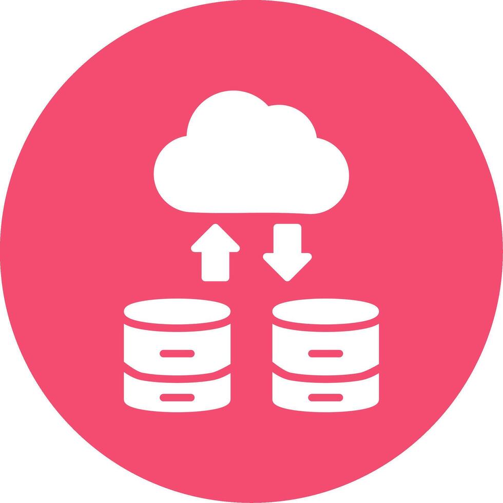 Uploading Multi Color Circle Icon vector