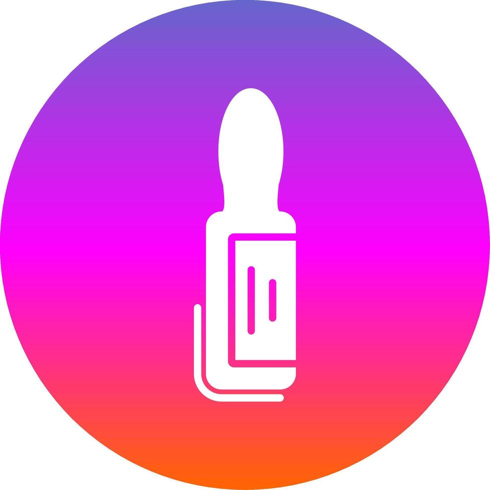Ampoule Glyph Gradient Circle Icon Design vector