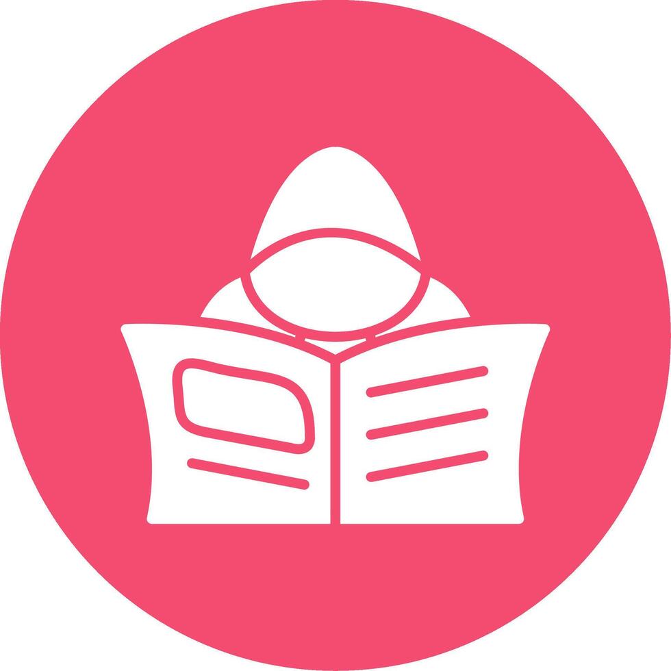 Hacker Multi Color Circle Icon vector