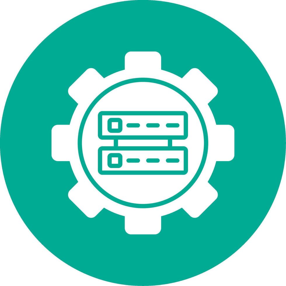 Data Management Multi Color Circle Icon vector