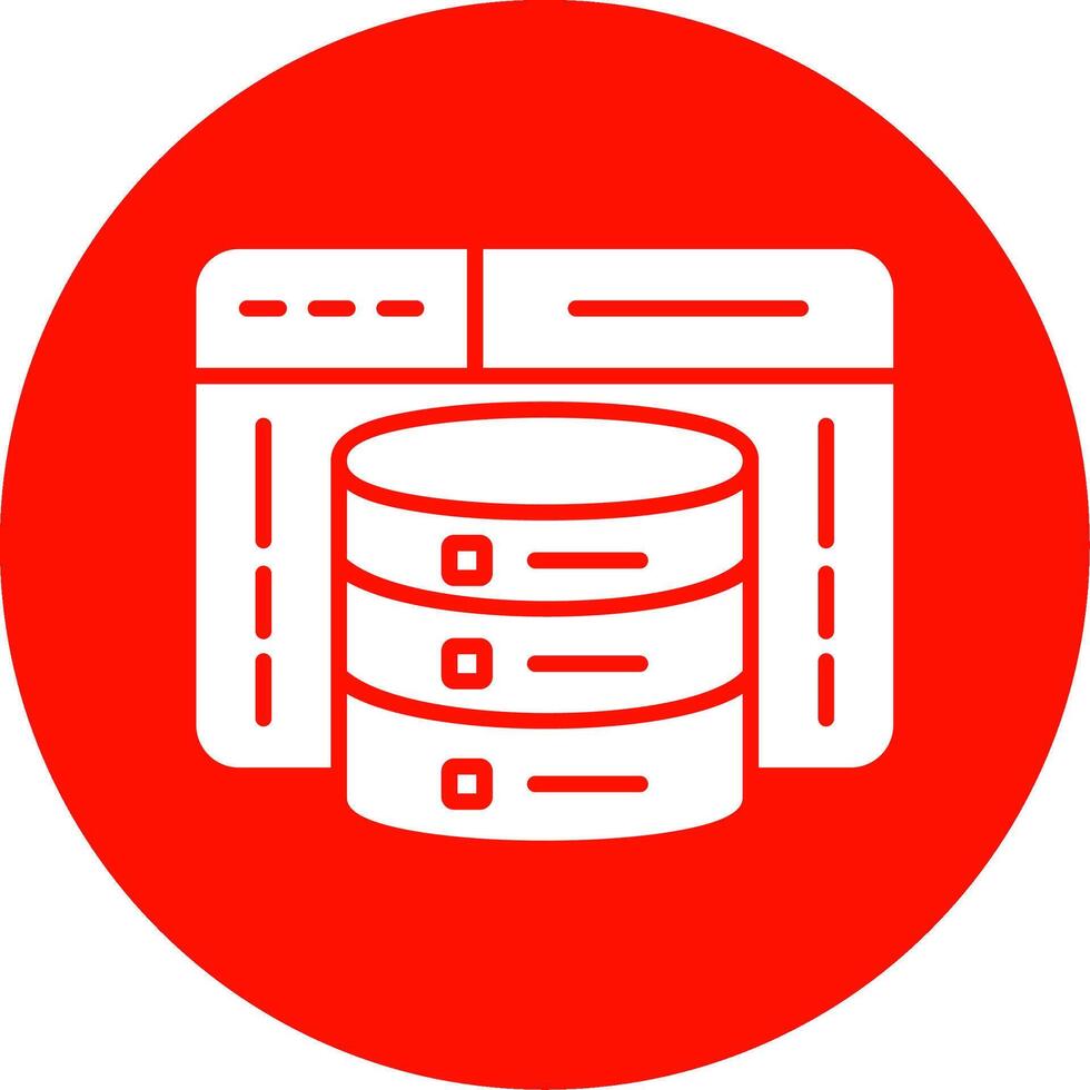 Web Development Multi Color Circle Icon vector