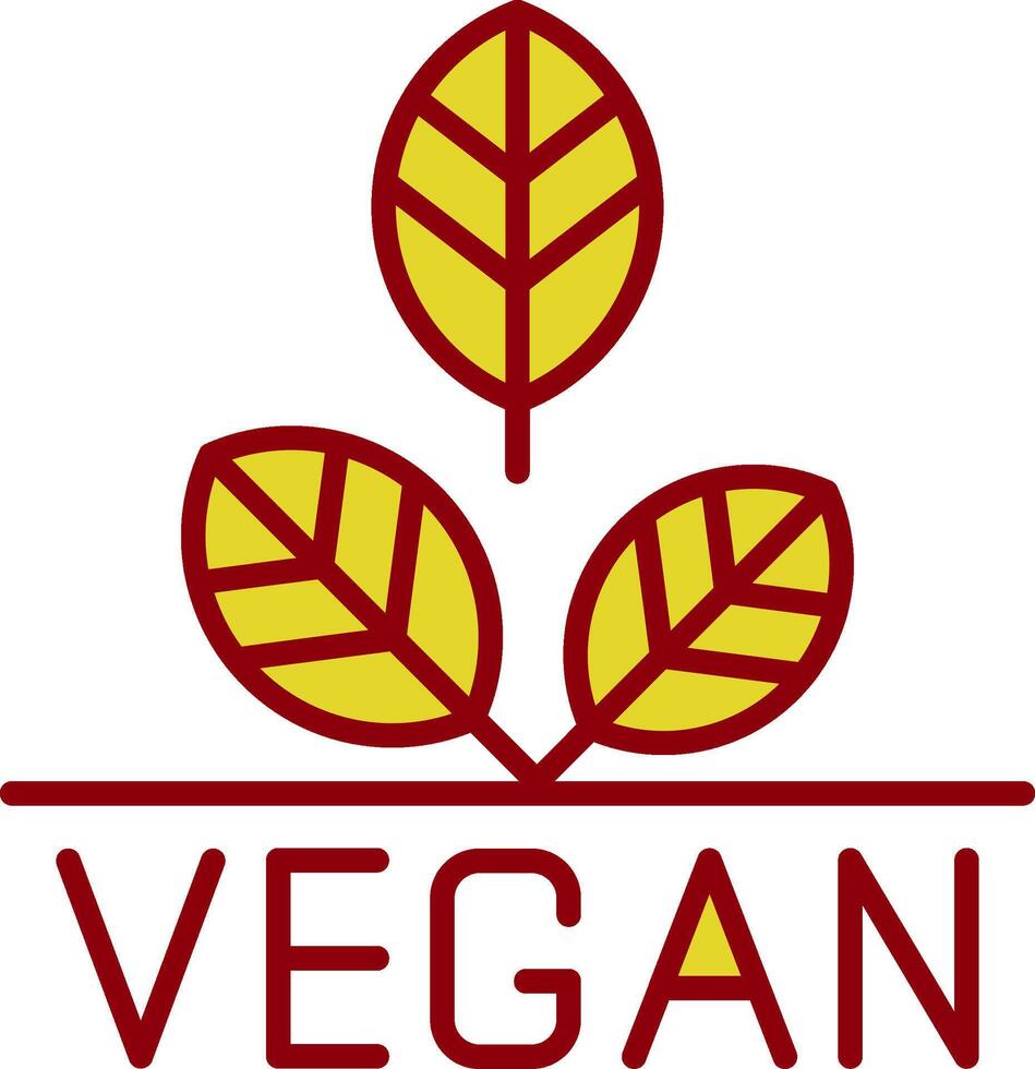 Vegan Vintage Icon Design vector