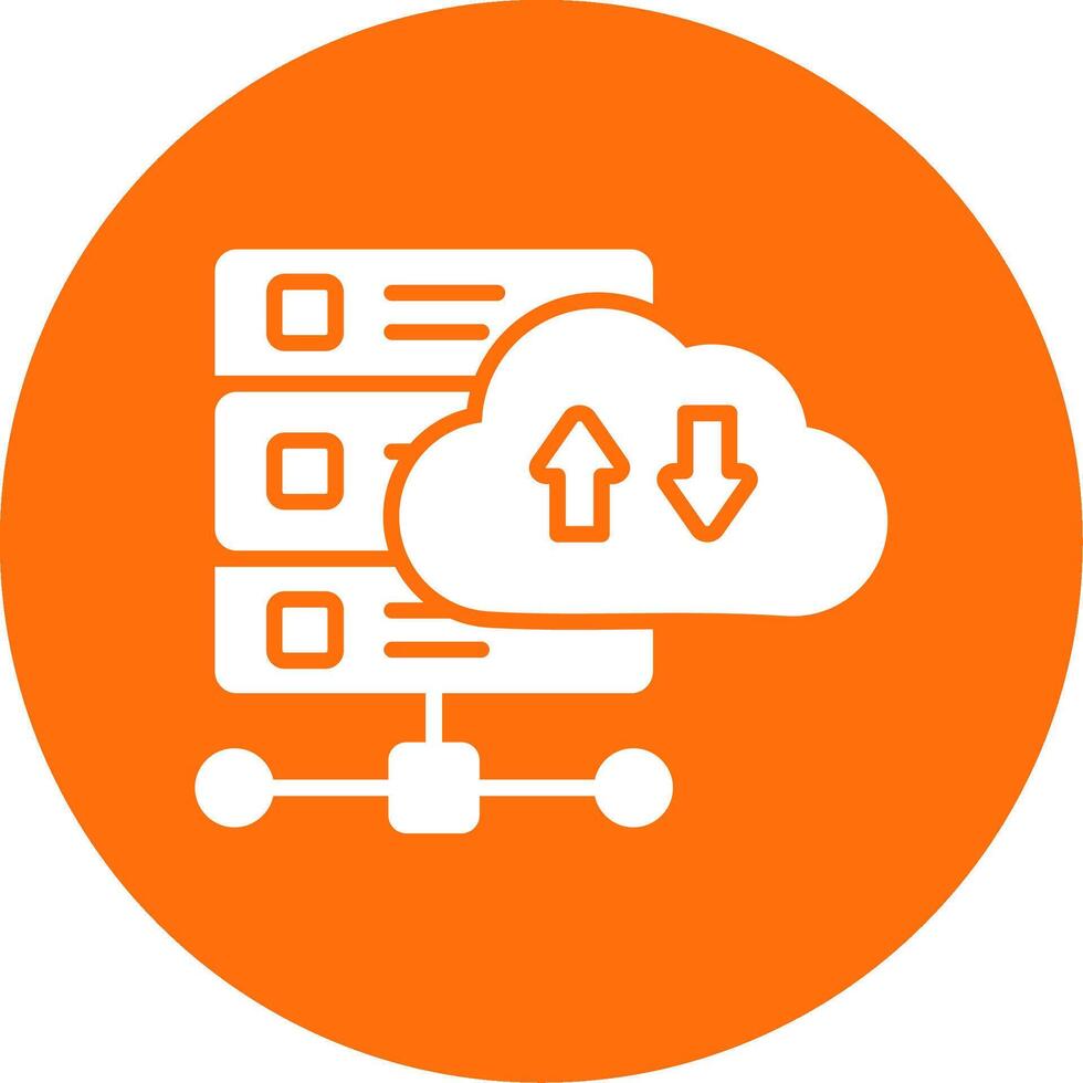 Data Transformation Multi Color Circle Icon vector