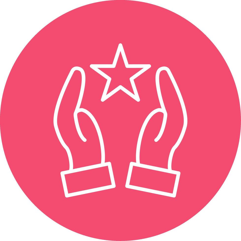 Hands Multi Color Circle Icon vector