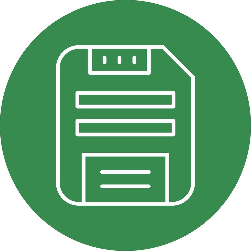 Save Data Multi Color Circle Icon vector