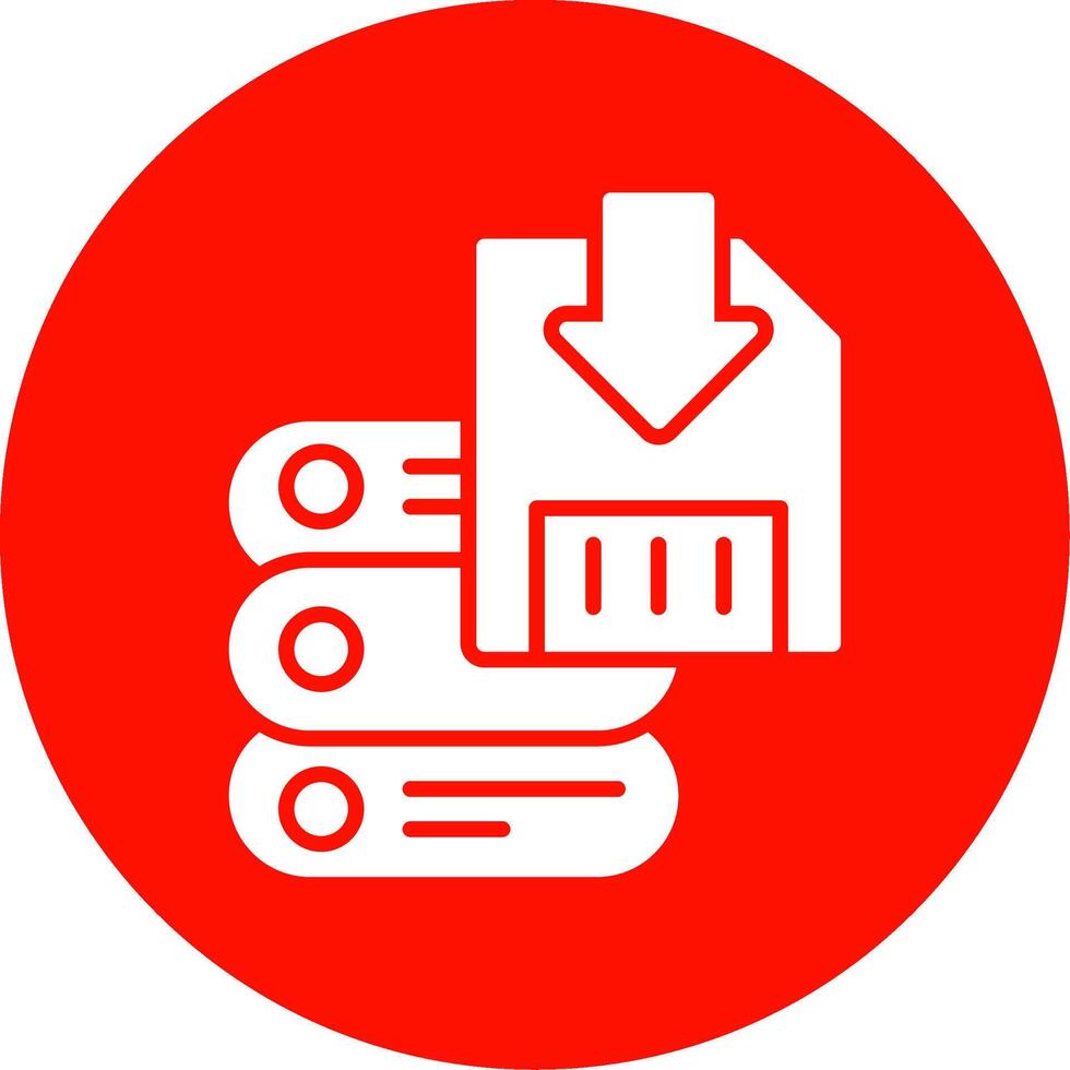 Save Data Multi Color Circle Icon vector