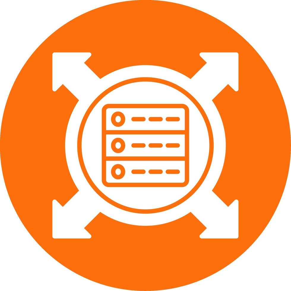 Data Driven Multi Color Circle Icon vector