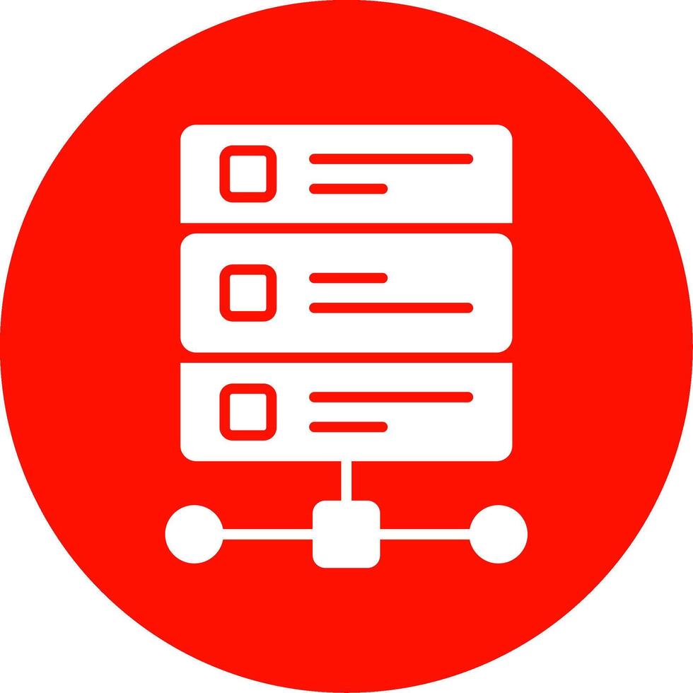 Database Multi Color Circle Icon vector