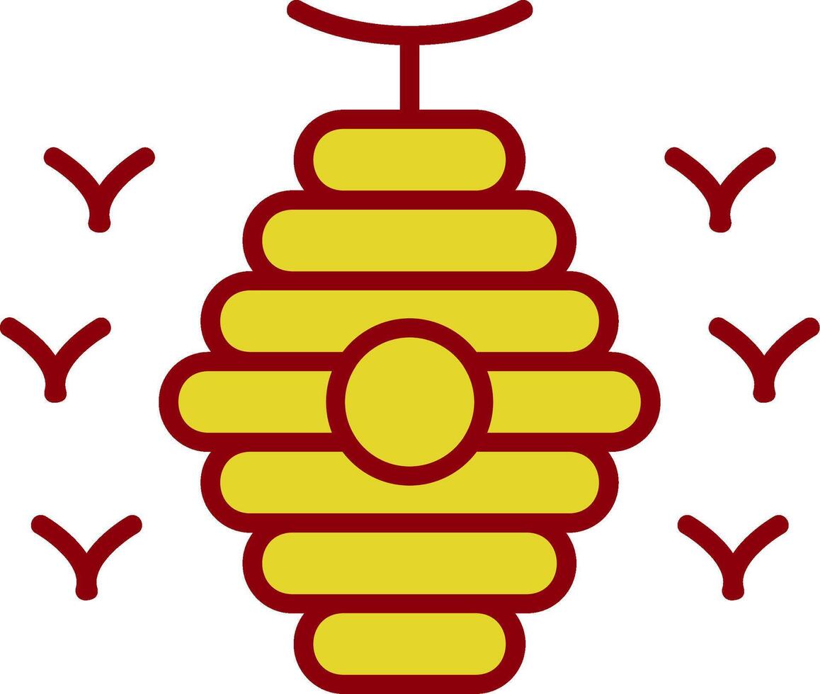Bee Hive Vintage Icon Design vector