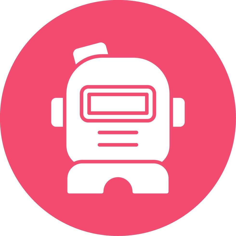 Astronaut Helmet Multi Color Circle Icon vector