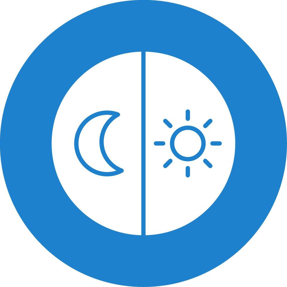 Day And Night free Multi Color Circle Icon vector