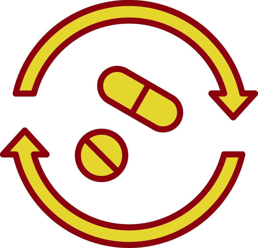 Pill Vintage Icon Design vector