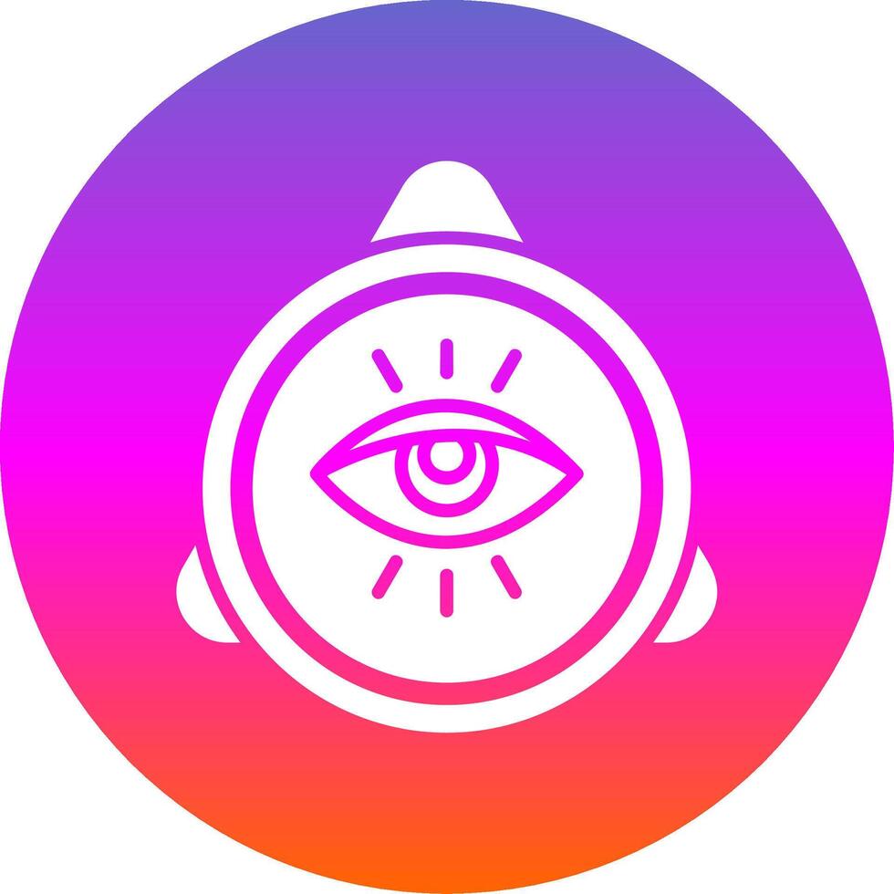 Eye Of Providence Glyph Gradient Circle Icon Design vector