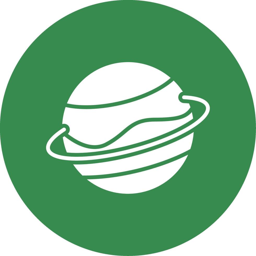 Planet Multi Color Circle Icon vector