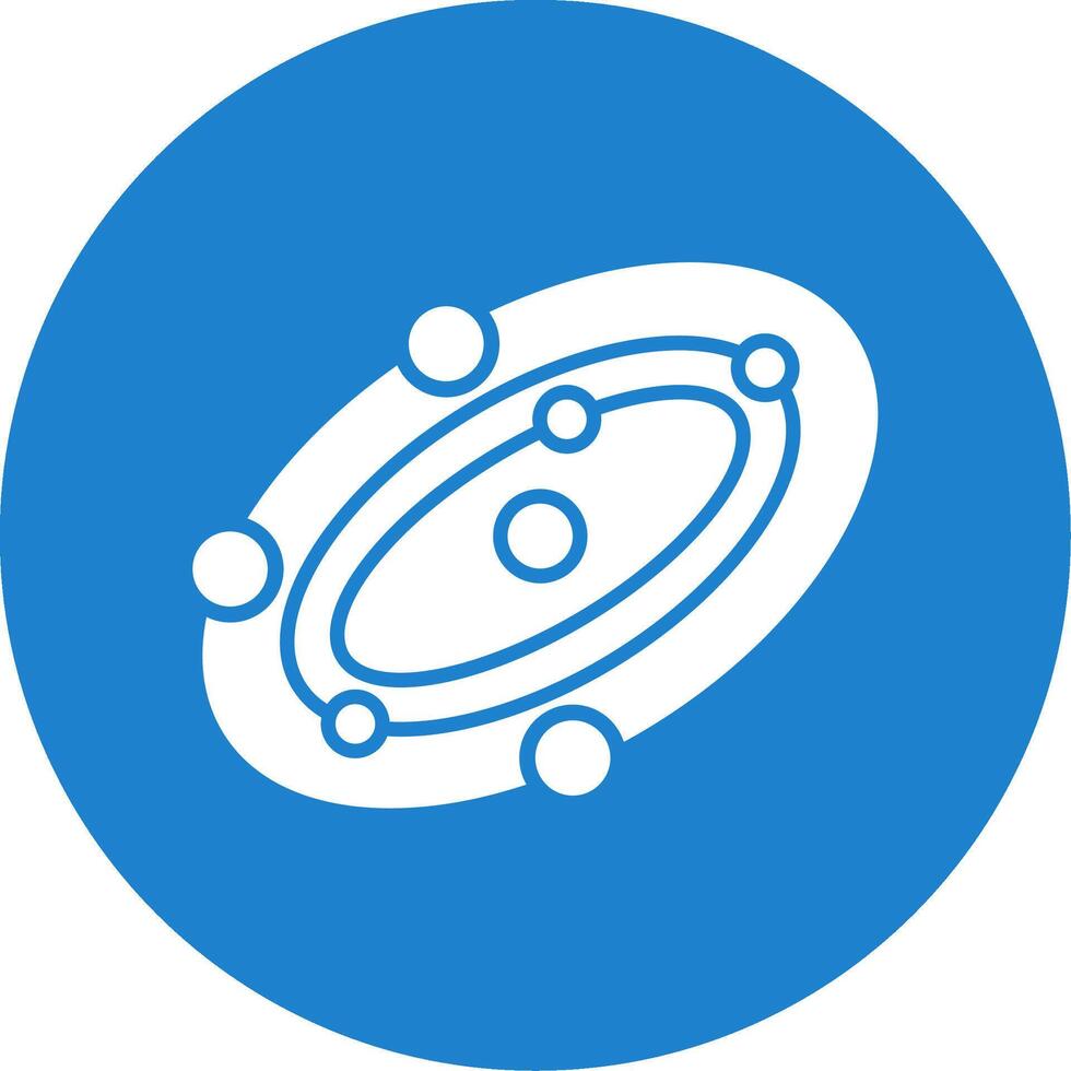 Galaxy Multi Color Circle Icon vector